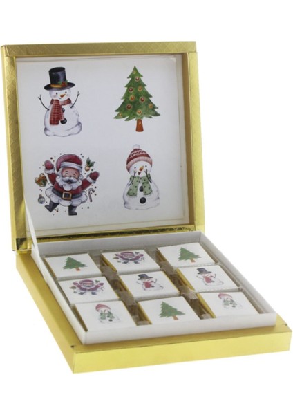 27 Adet Yılbaşı Çikolatası Madlen 4 Desenli fırsatları