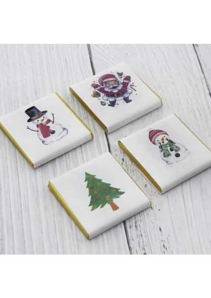 27 Adet Yılbaşı Çikolatası Madlen 4 Desenli indirimleri