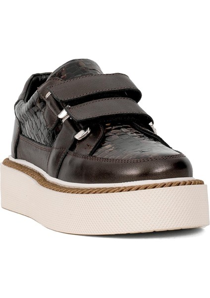 Elit DK34119 Kadın Deri Klasik Sneaker Kahverengi fiyatları