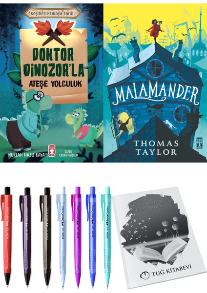 Malamander ve Doktor Dinozor'la Ateşe Yolculuk 2'li Set - Kalem