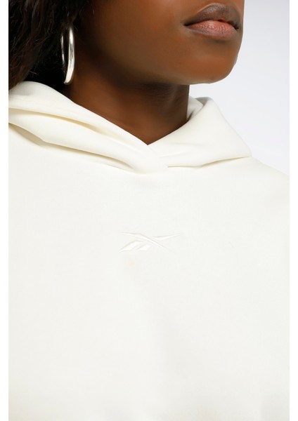 Lux Oversızed Hoodıe Ekru Kadın Sweatshirt indirimleri