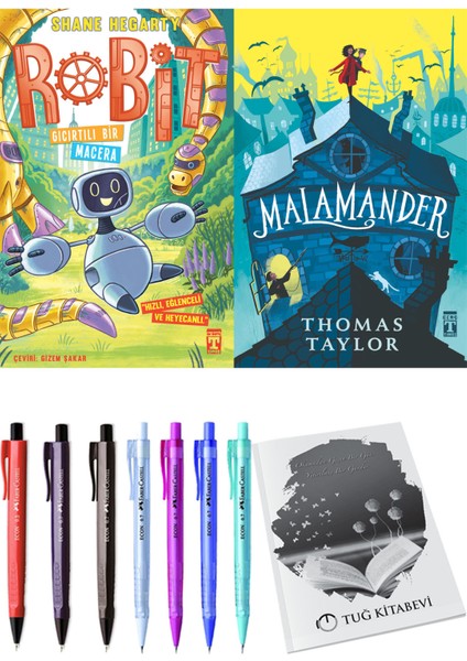 Malamander ve Robit 3 Gıcırtılı Bir Macera 2'li Set - Kalem