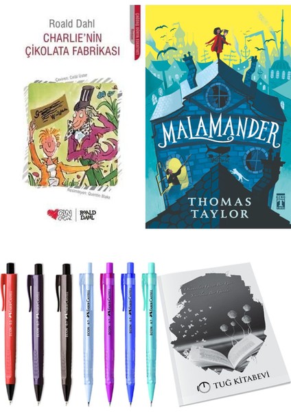 Malamander ve Charlie'nin Çikolata Fabrikası 2'li Set - Kalem