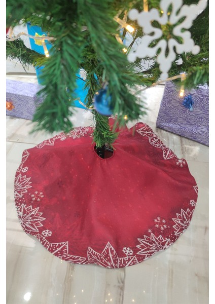 Kırmızı Yılbaşı Çam Ağacı Altı Örtüsü 68X68CM AO21 modelleri