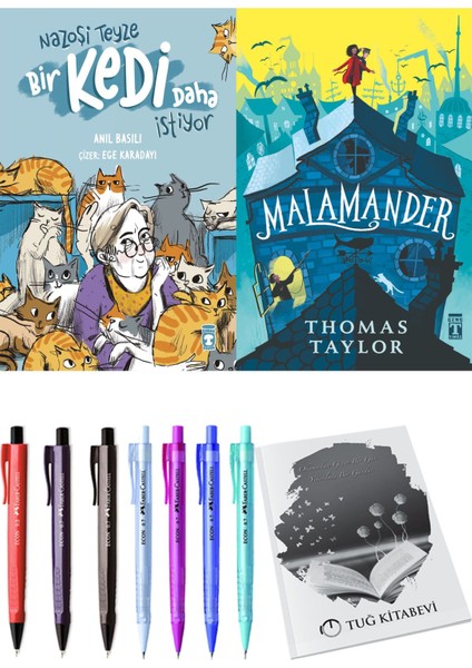 Malamander ve Nazoşi Teyze Bir Kedi Daha İstiyor 2'li Set - Kalem