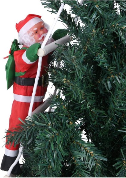 58 cm Merdivene Tırmanan Noel Baba Büyük Boy Yılbaşı Çam Ağacı Süsleri Yılbaşı Süsü Vitrin Süsleri modelleri