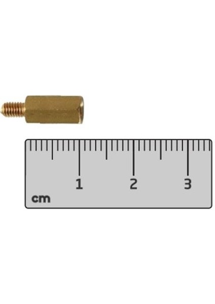 M3X10MM Pirinç Dişi-Erkek Elektronik Kart Yükseltici-Aralayıcı-Spacer-Distans(Standoff)-10 Adet