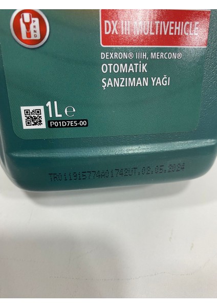 Atf-3 Şanzıman ve Direksiyon Yağı 1litre (2024 Üretim)