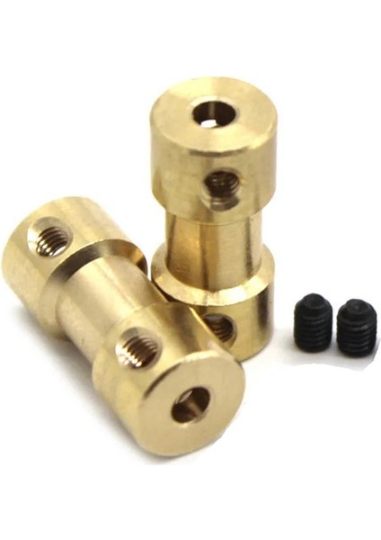 4X6MM Mini Dc Motor Sabit Pirinç Kaplin