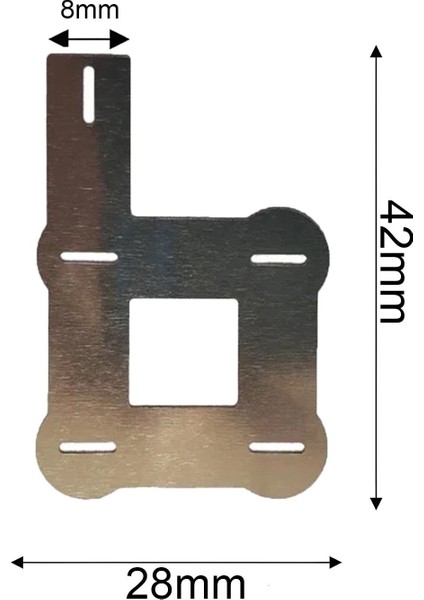 4p Şekilli Nikel Punta Teli Kare 0.10MM (HM02) - 10 Adet