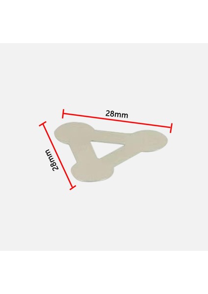 3p Şekilli Nikel Punta Teli Üçgen 0.10MM (HM04) - 10 Adet