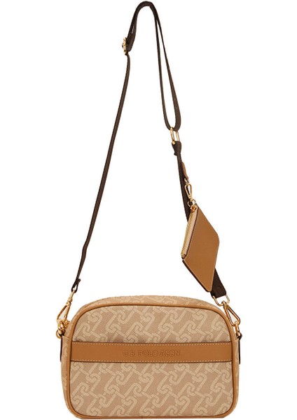 Kadın Çapraz Askıl Çanta Bej Us24143