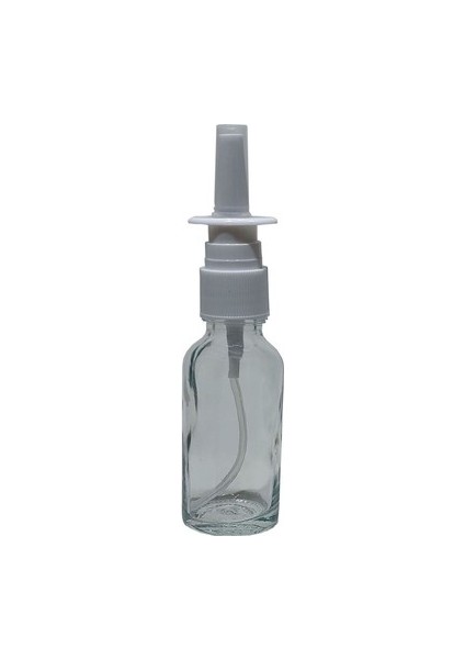 20 ml Şeffaf Şişe, Burun Spreyi, 24 Adet Nazal Spreyli, Ecza Şişesi, Ilaç Şişesi