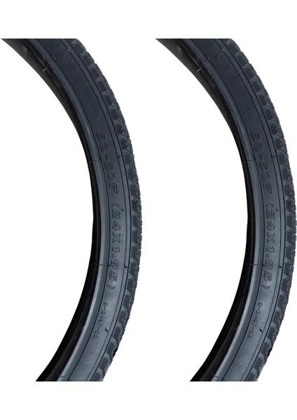 Bisiklet Dış Lastik 24 x 1.95 2 Adet - 2 Li Set Dış Lastik - Ön-Arka Dış Lasti