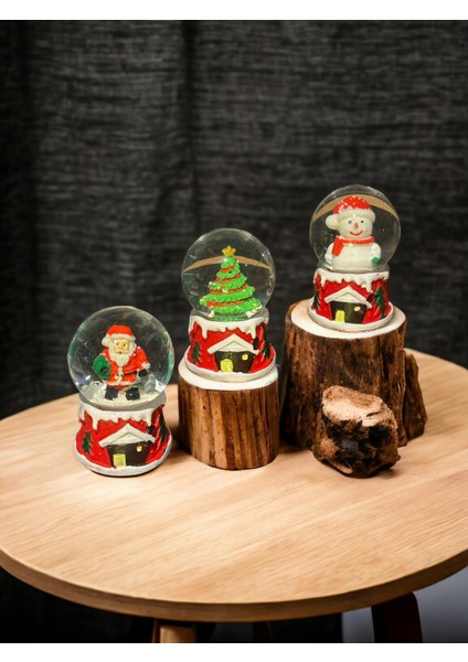 Çam Ağacı Mum,,noel Baba Kar Küresi, Atlı Karınca ve Kartanesi Kolye, Yılbaşı Seti 5 fırsatları