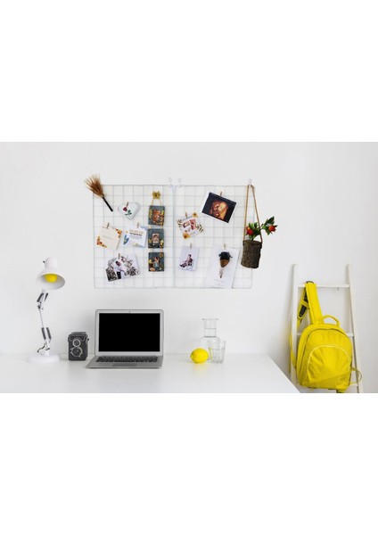 Aparatlı Tel Duvar Panosu - Fotoğraf, Not ve Aksesuar Askısı - Çok Amaçlı Dekoratif Düzenleyici Pano fiyatları