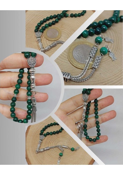 Malakit Taşı 33LÜK Tesbih 6mm (4965)