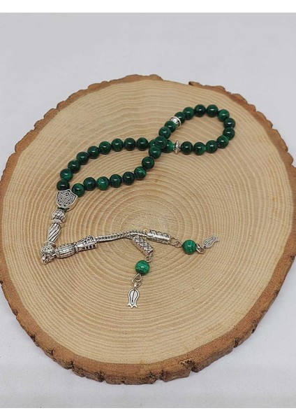 Malakit Taşı 33LÜK Tesbih 6mm (4965) fırsatları