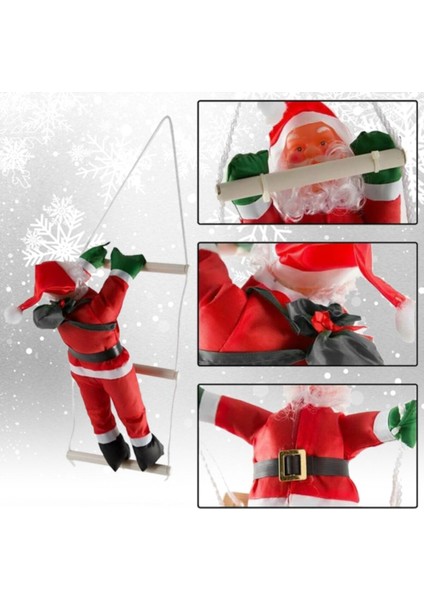 Merdivene Tırmanan Noel Baba 57 Cm.