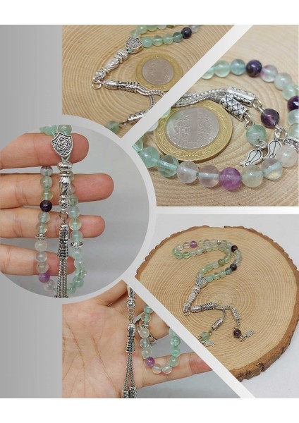 Florit Taşı 33LÜK Tesbih 6mm (1267)