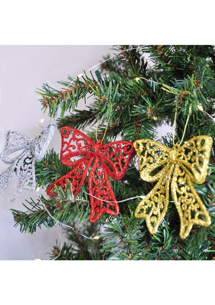 Yılbaşı Ağaç Süsü Fiyonk Simli 3lü