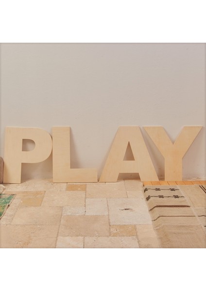 Ahşap Dekoratif Play Yazısı fiyatları