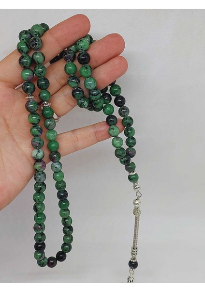 Anyolit (Rubizoit - Rubyzoisit) Taşı 99LUK Tesbih 8mm (3905) indirimleri
