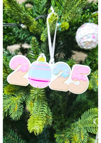 Renkli Yılbaşı Ağacı Süsleri Seti, Makaron Top ve Baston, 4'lü Paket, Şık ve Eğlenceli fırsatları