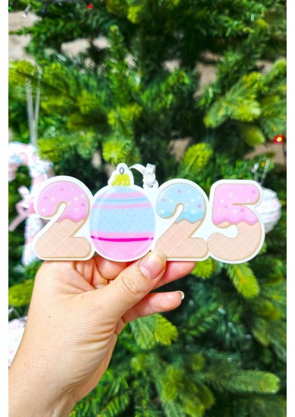 Renkli Yılbaşı Ağacı Süsleri Seti, Makaron Top ve Baston, 4'lü Paket, Şık ve Eğlenceli indirimleri