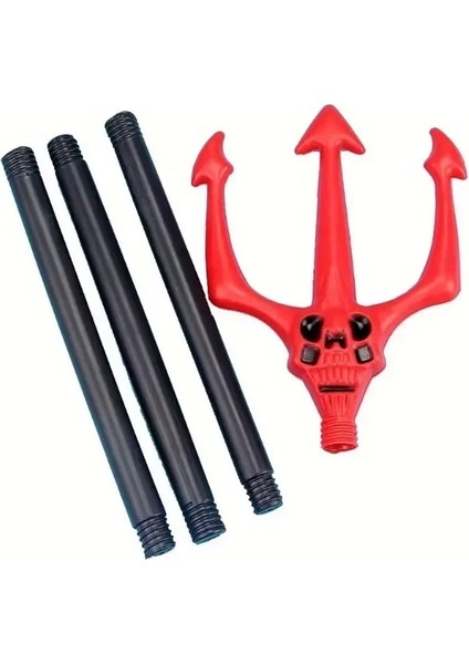 Kırmızı Renk Halloween Cadılar Bayramı Çatal 107 cm