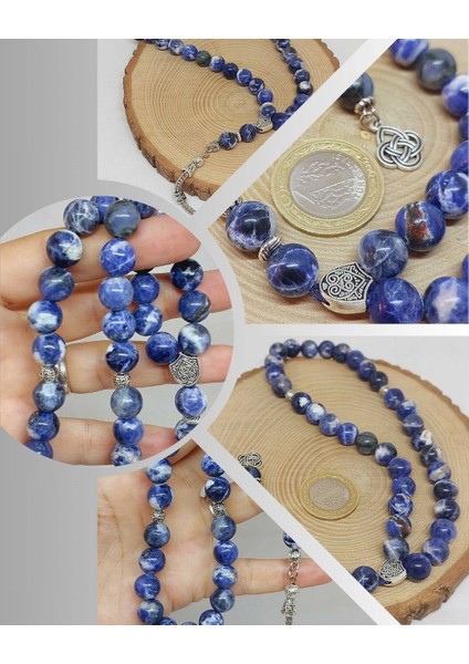 Sodalit Taşı Royal 33LÜK Tesbih 10MM (36000)