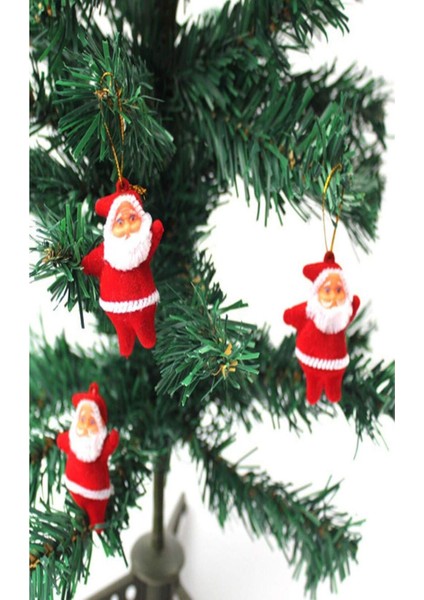 Noel Baba 6 Adet Yılbaşı Çam Ağacı Süsü Asma Süs Kırmızı Renk Yeni Yıl Süsü fiyatları