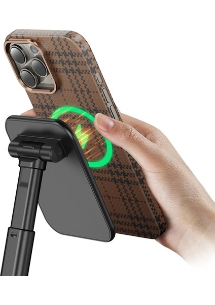 iPhone 16 Pro Max Kılıf Magsafe Karbon Premium Thin Kapak Çöl Renkli Aramid Kevlar Scots 3D Işlemeli