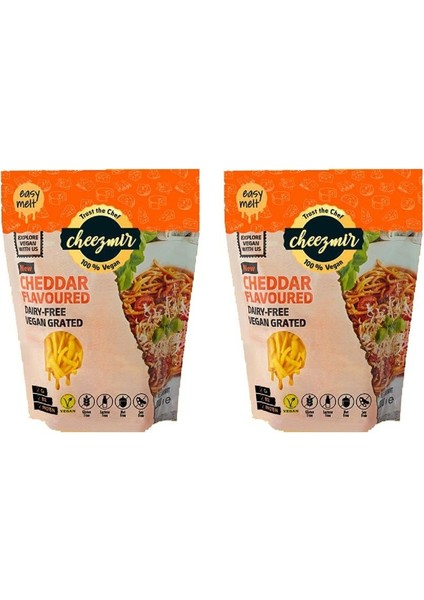 Cheddar Aromalı Vegan Rende 200 gr x 2 Adet