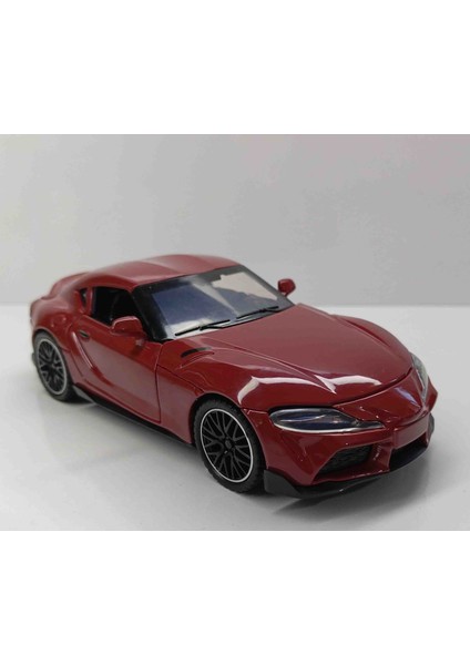 Toyota Supra Çek-Bırak Metal Araba 14 cm Uzunluğu