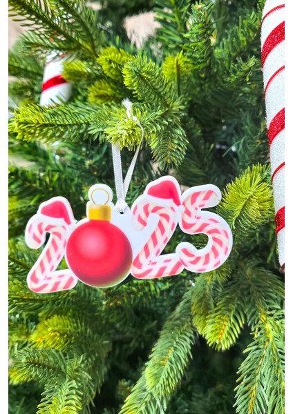 Yılbaşı Ağacı Süsü Candy Cane 2025 Yazılı fiyatları