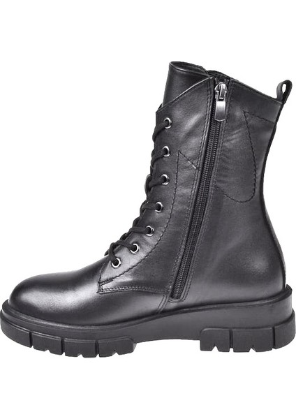 9658 Hakiki Deri Siyah Kadın Postal Bot modelleri
