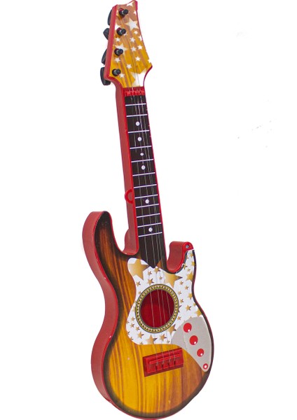 Oyuncak Rock Gitar Metal Telli 45 cm Kırmızı