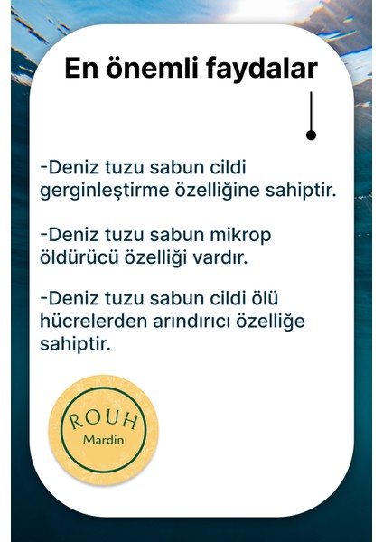 Cildi Temizlemek Için Deniz Tuzu Sabunu 122 gr