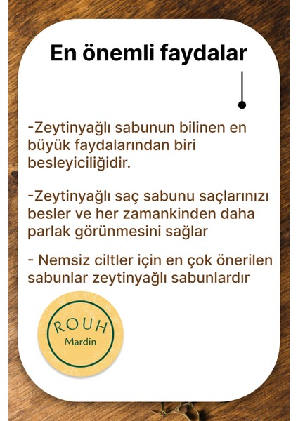 Zeytinyağlı Doğal Mardin El Yapımı Sabunu 170gr