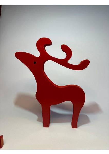 Yılbaşı Temalı Ahşap Geyik 15CM fiyatları