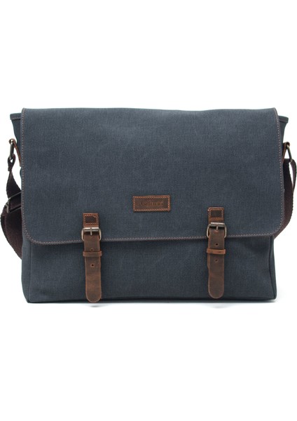 Kanvas-Deri Siyah 15.6 Inch Postacı Laptop Çantası - DESIGN03 modelleri