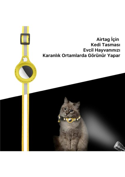 Airtag Tutucu Özellikli Kedi Tasması