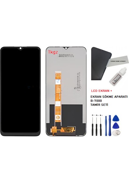 Oppo A9 2020 LCD Ekran Dokunmatik Orijinal Kalite + B-7000 + Tamir Seti