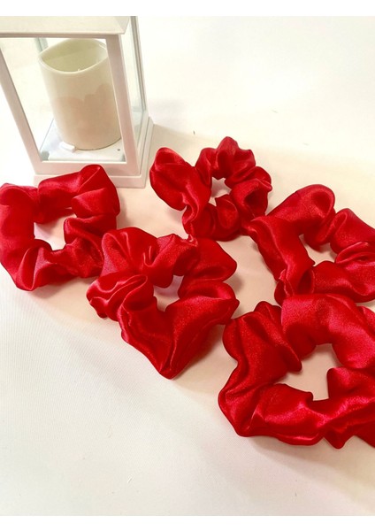 5 Adet Toka Delisi Rahat ve Şık Scrunchie Saten Simit Toka
