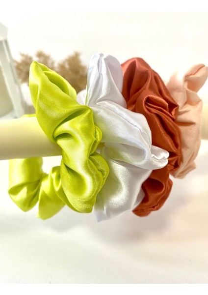 Rahat ve Şık Scrunchie Saten Simit Toka