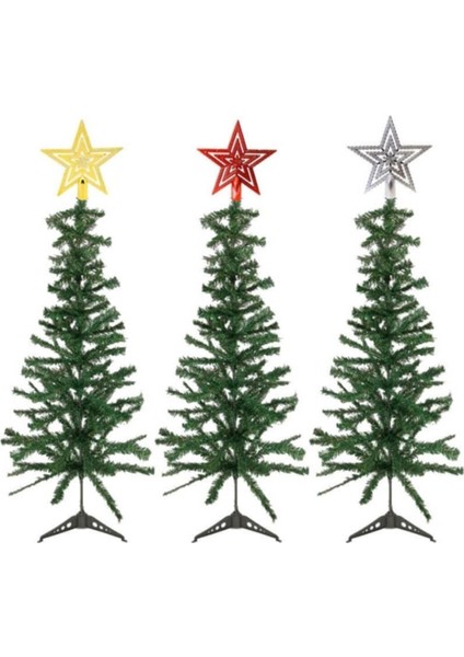 Yılbaşı Çam Ağacı Gold Tepe Yıldızı Tepelik Yıldız Süs Gold 10 cm No: 1