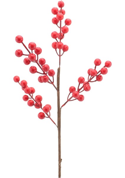 48CM 4 Dallı Yapay Kokina Yılbaşı Çiçeği