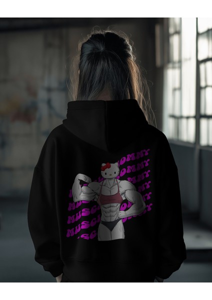 Hello Kitty Muscle Mommy Kapüşonlu Hoodie fiyatları