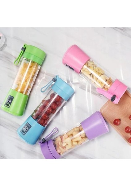 Şarjlı Taşınabilir Sporcu Blenderi Shaker Bardak Mikseri Içecek Hazırlama 380 ml fırsatları